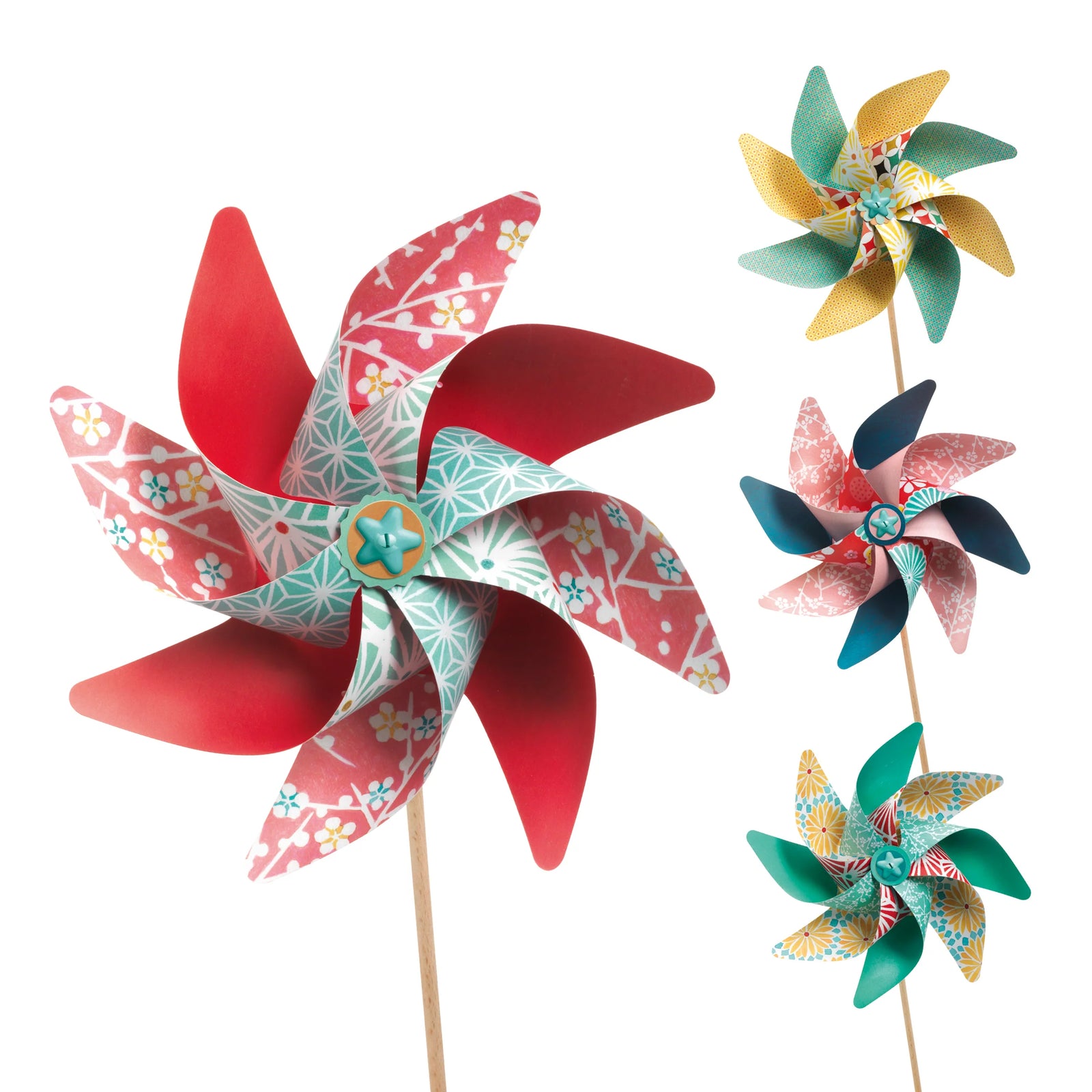 Djeco Sweet Windmills Pinwheels DIY Craft Kit