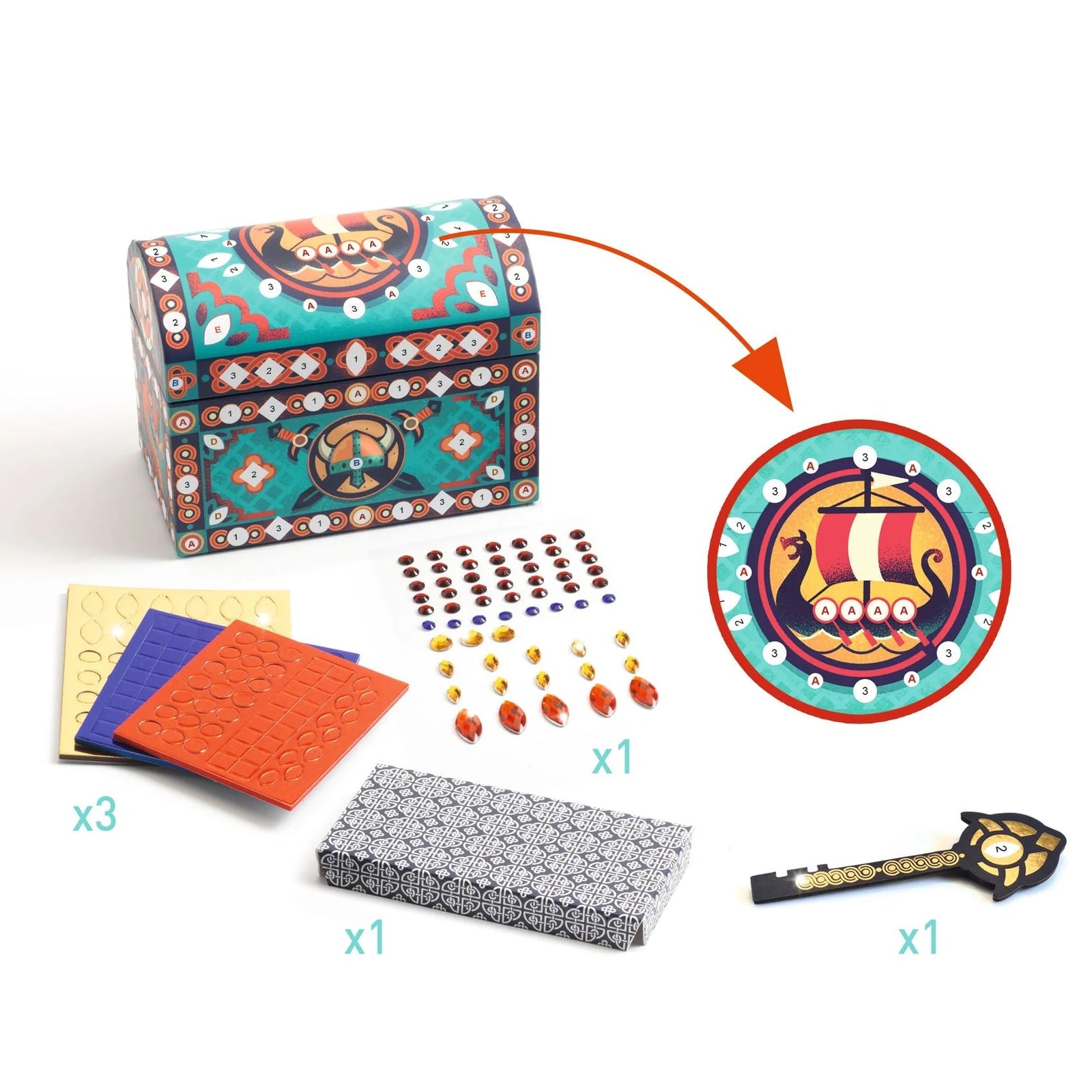 Djeco Super Treasure DIY Craft Kit