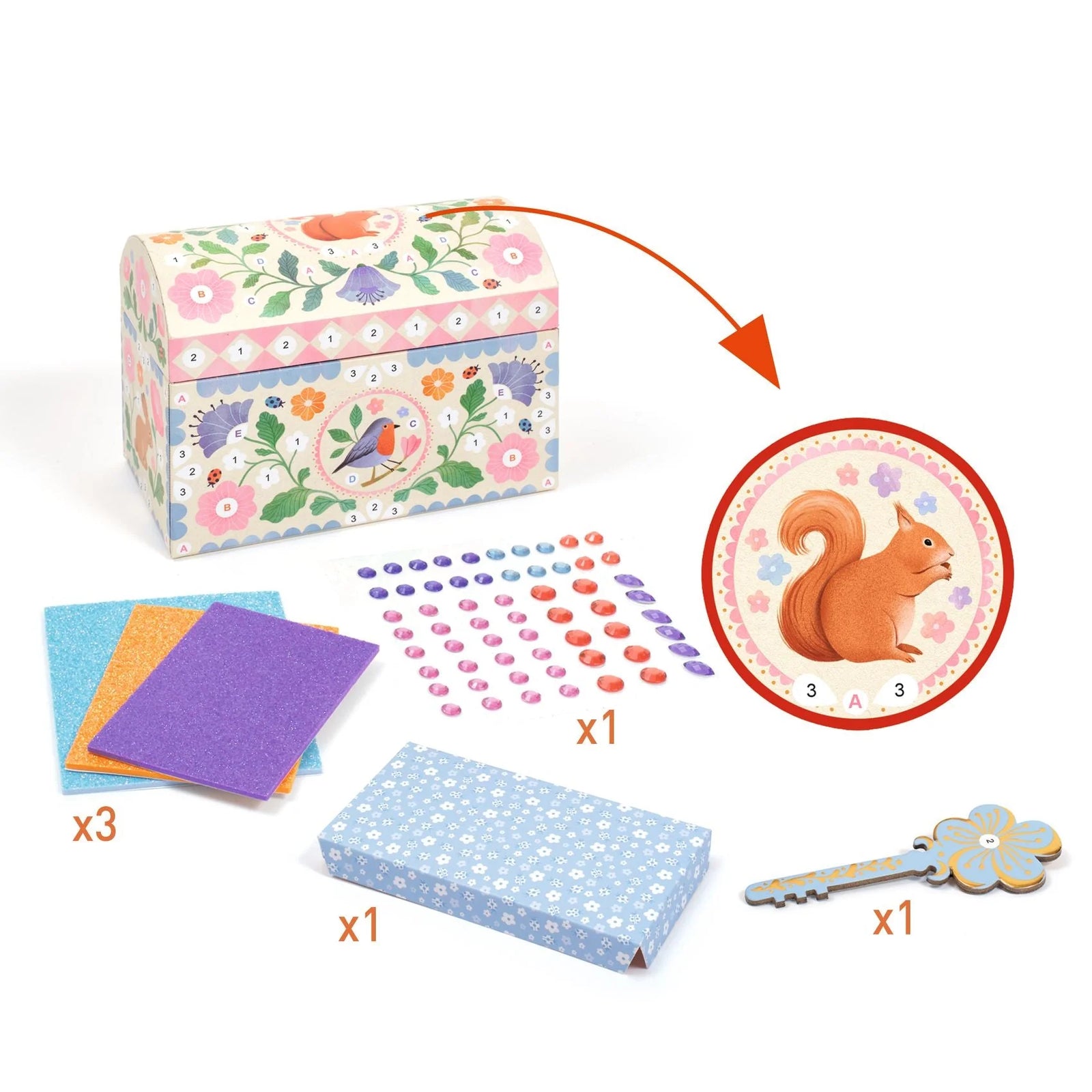 Djeco Precious Treasure DIY Craft Kit