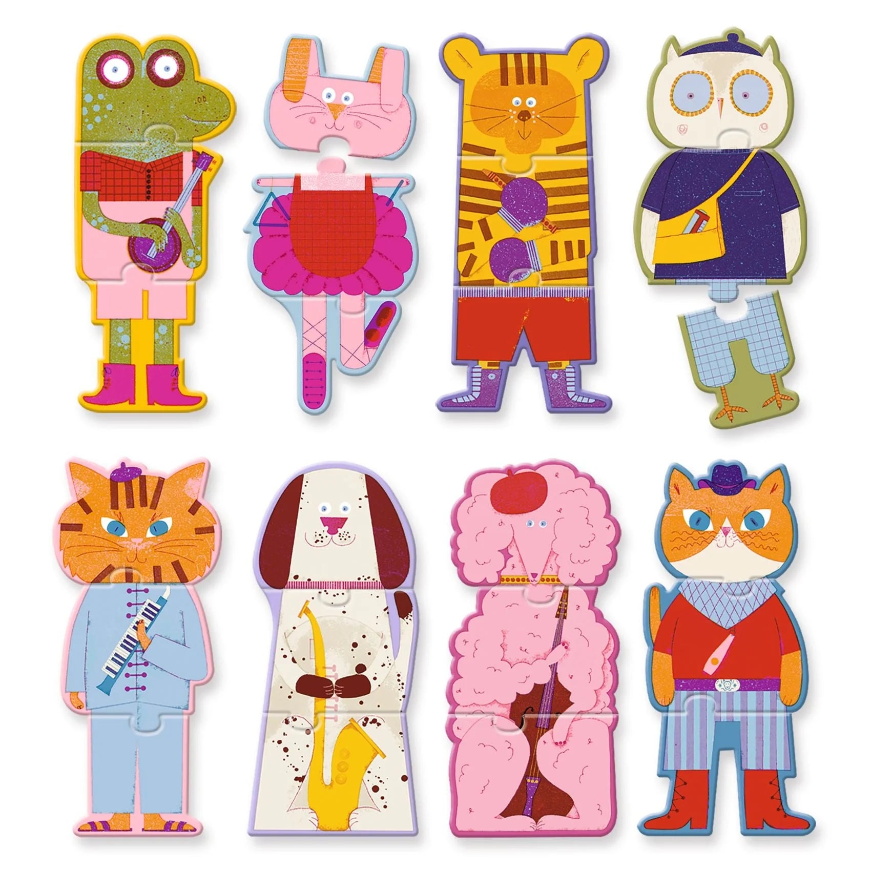 Djeco Orchestra Puzzle Trio Matching Activity