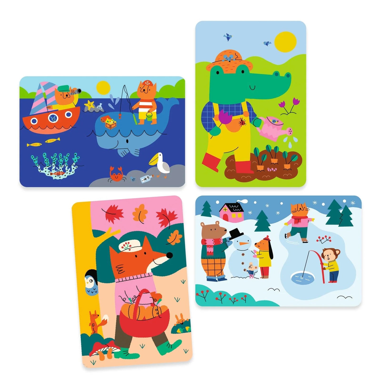 Djeco 4 Seasons Magic Coloring Kit