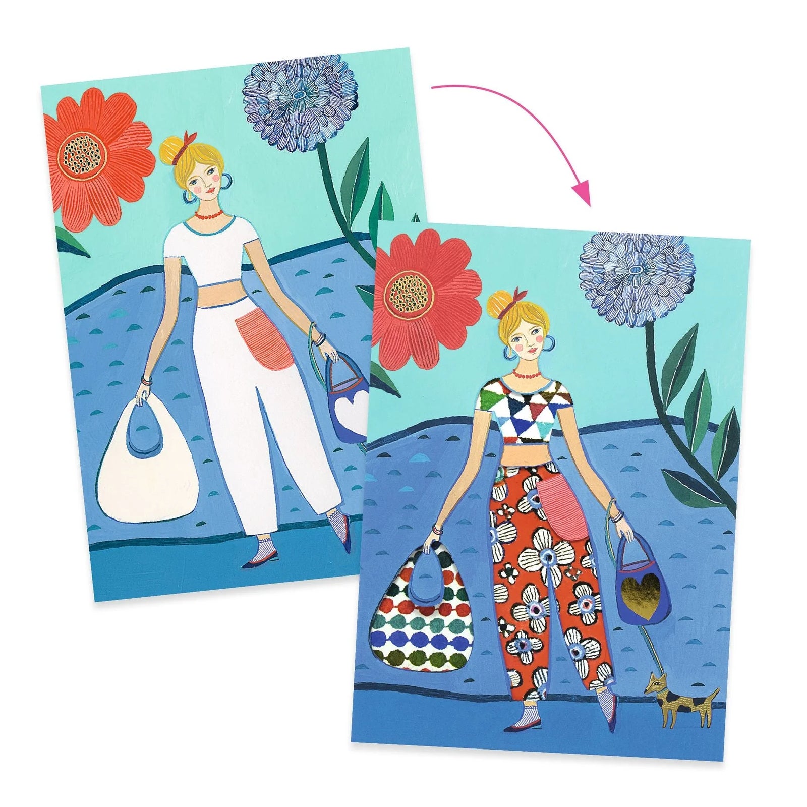 Djeco Fashion Magic Sticker Sheets