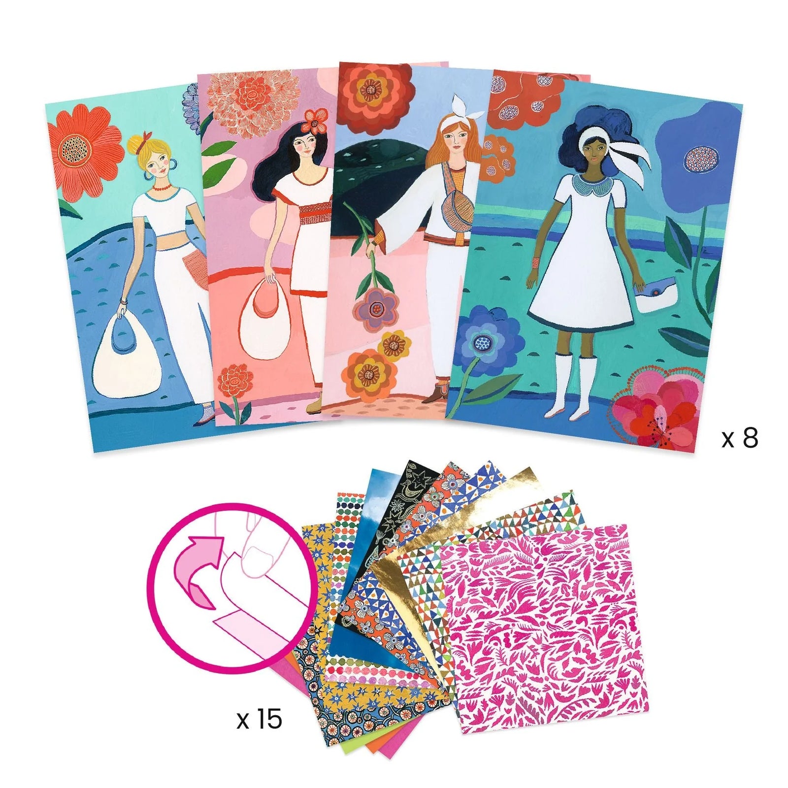 Djeco Fashion Magic Sticker Sheets