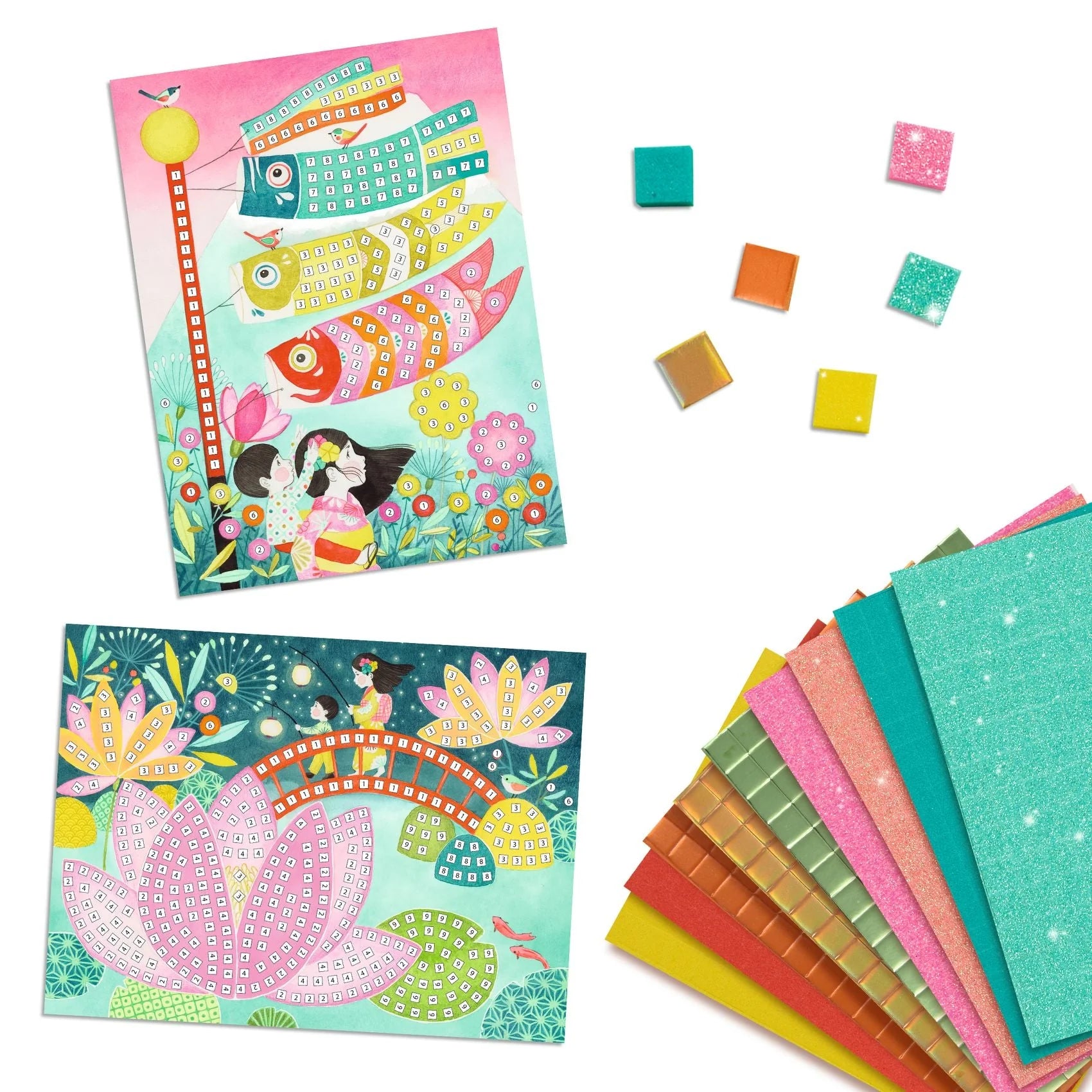 Djeco Kyoto Sticker Mosaic Craft Kit