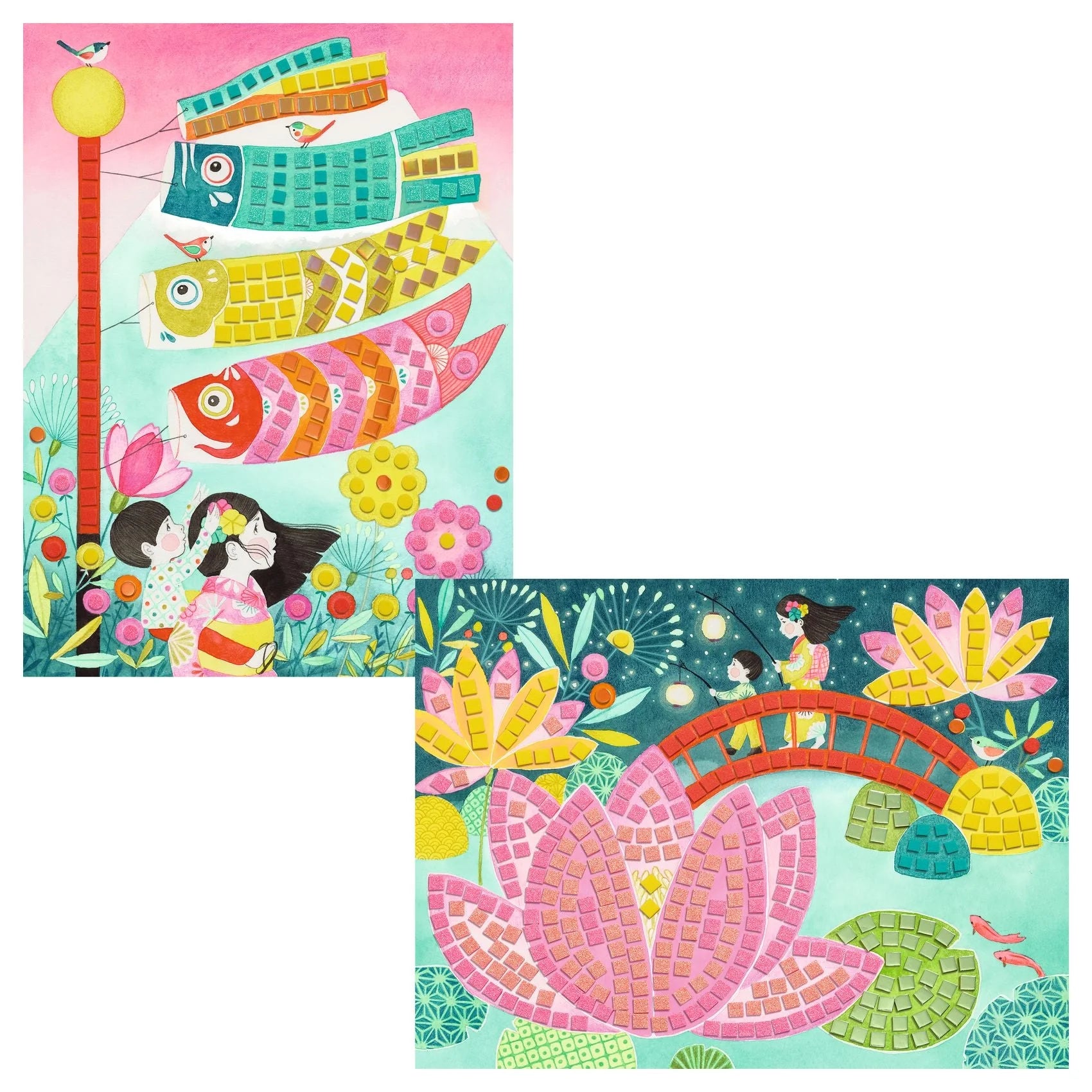 Djeco Kyoto Sticker Mosaic Craft Kit