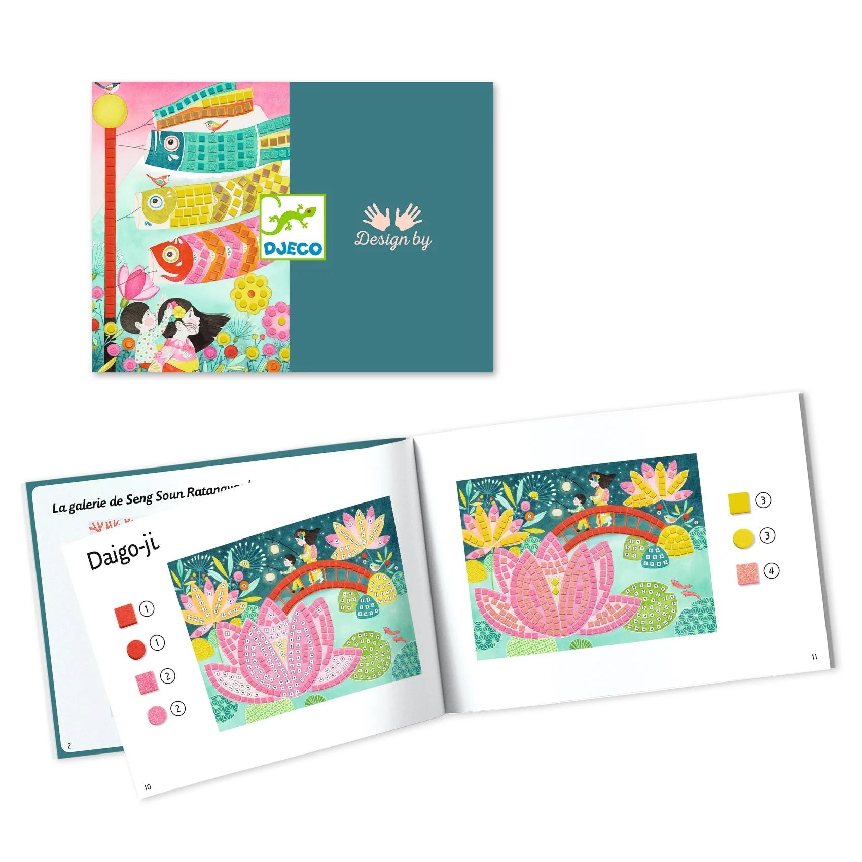 Djeco Kyoto Sticker Mosaic Craft Kit