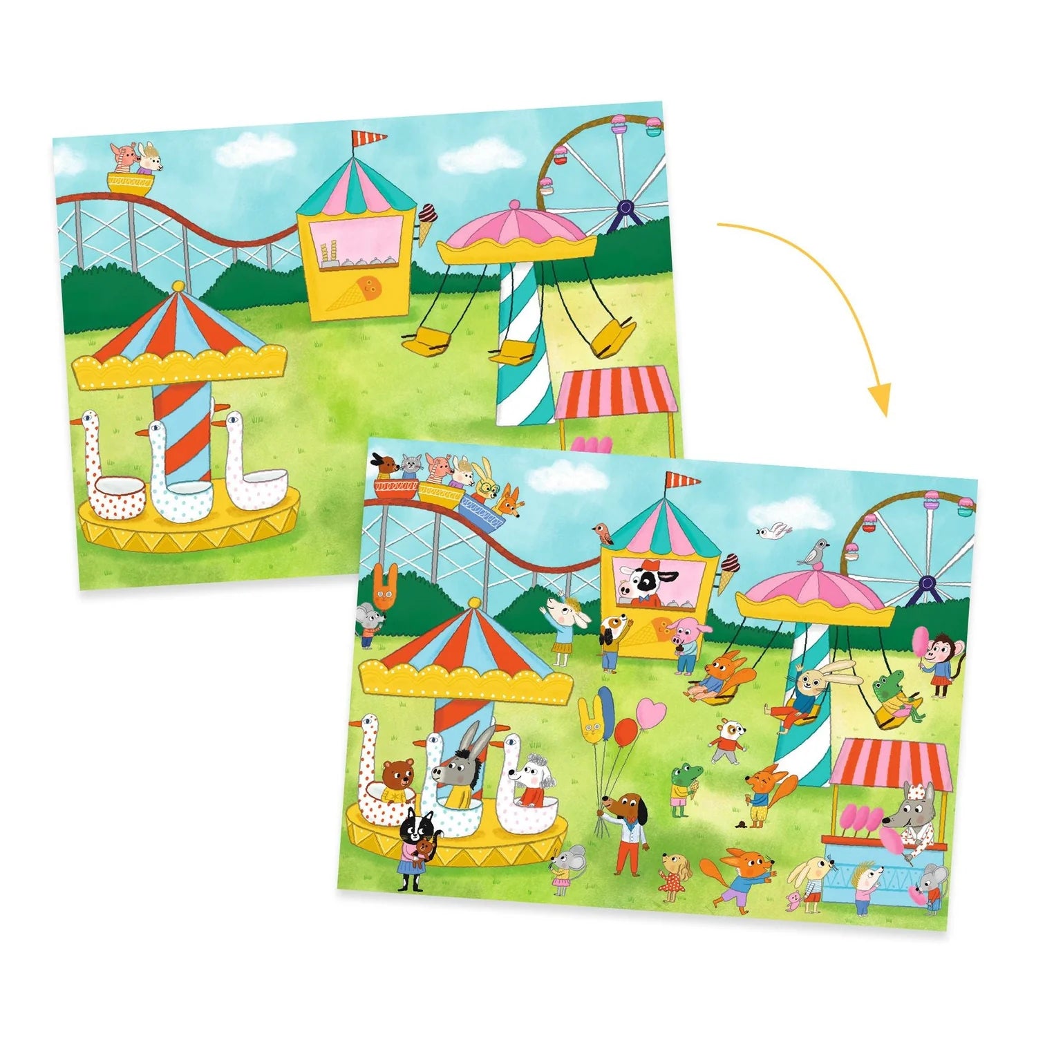 Djeco Party Time Rub on Transfers