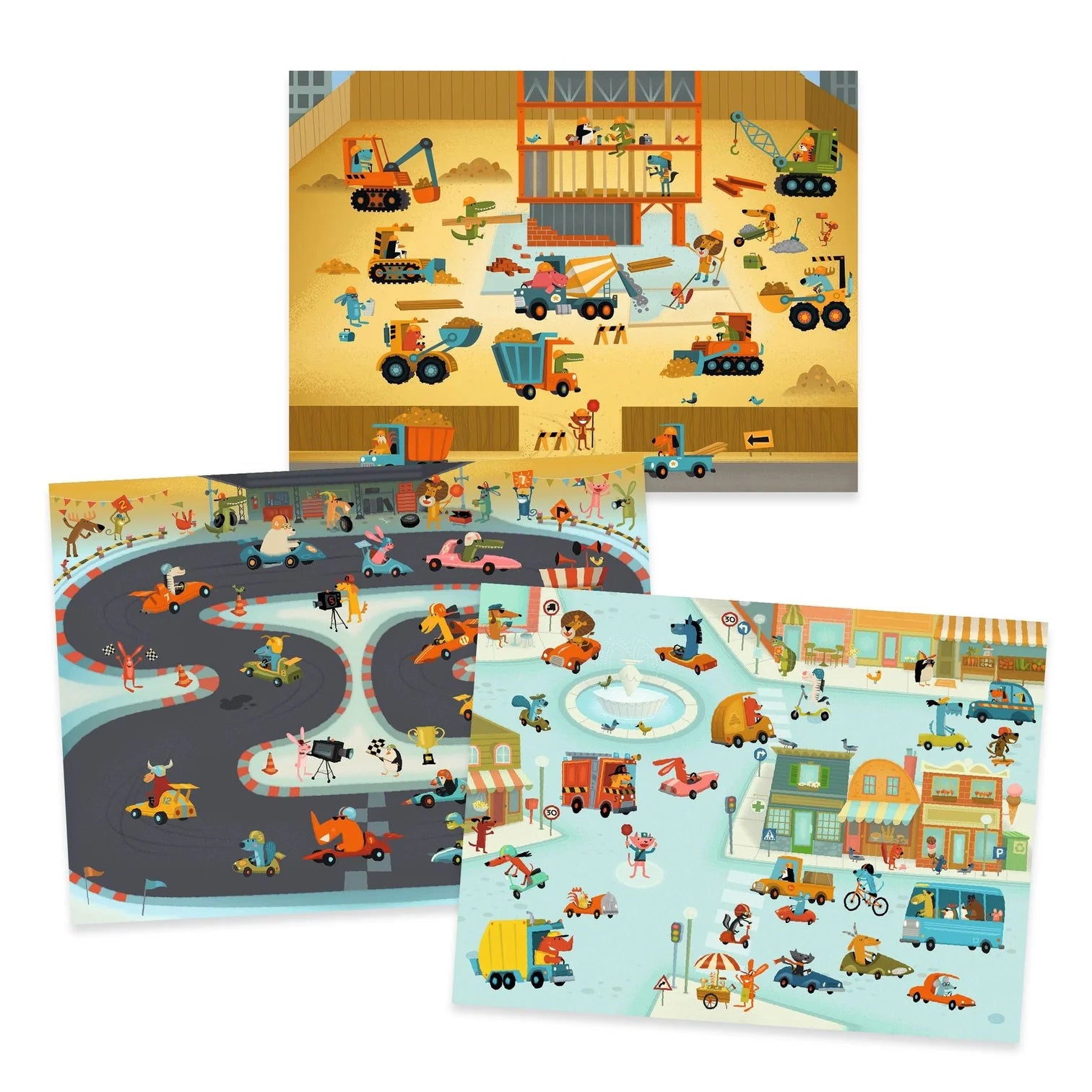 Djeco Asphalt Rub On Transfers