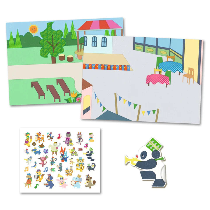 Djeco Fanfare Repositionable Stickers