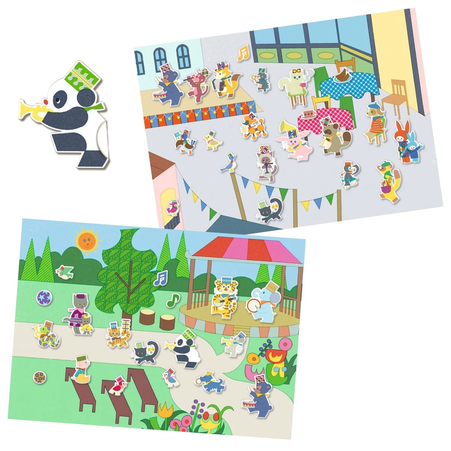 Djeco Fanfare Repositionable Stickers