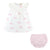 Pink Pretty Bows Dress Set with Ruffled Lace
