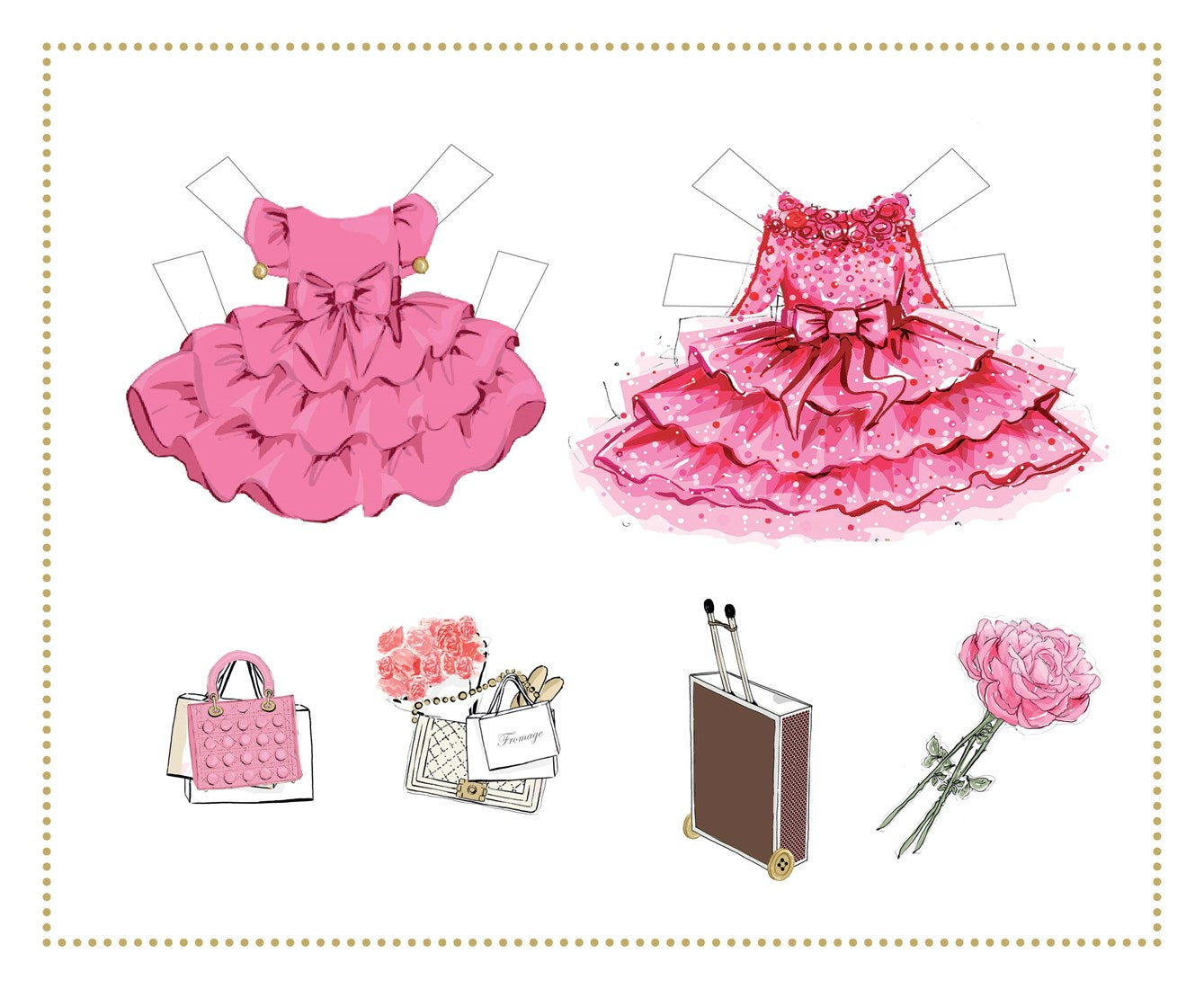 Chronicle Books Dress Up Claris! Paper Doll Set: A Claris: The Chicest Mouse in Paris Book