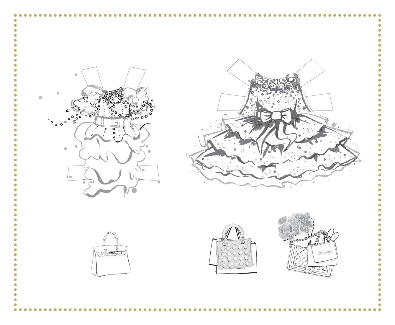 Chronicle Books Dress Up Claris! Paper Doll Set: A Claris: The Chicest Mouse in Paris Book