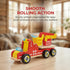 Hape Siren & Lights Toy Fire Truck