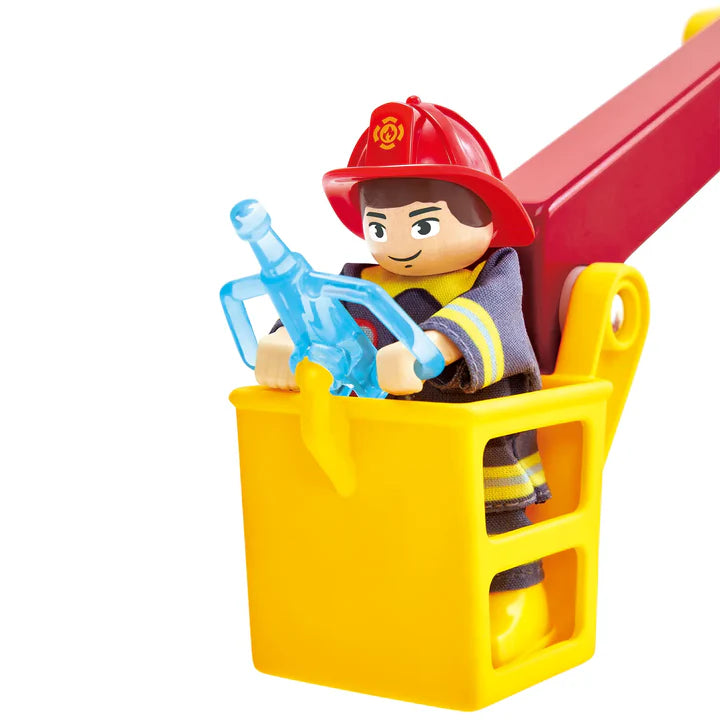 Hape Siren & Lights Toy Fire Truck