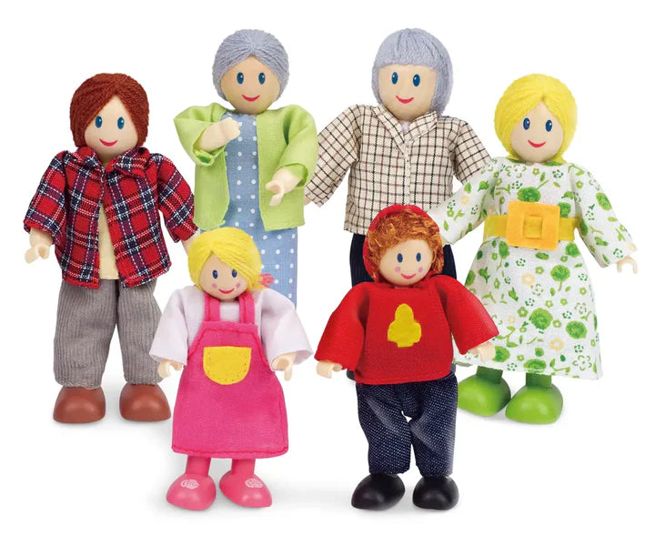 Hape Happy Family Dollhouse Set - Caucasian