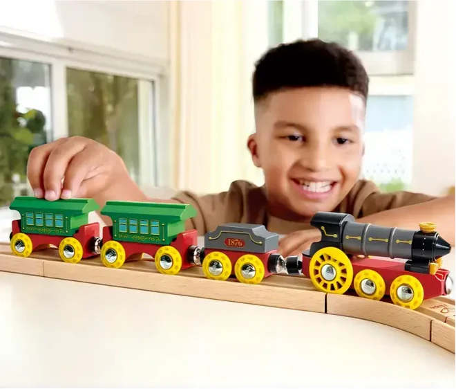 Hape Retro Steam Train with Lights & Sounds