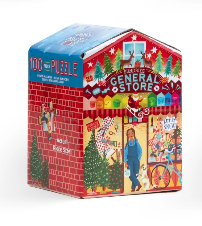 Eeboo Christmas Market 100 Piece Puzzle