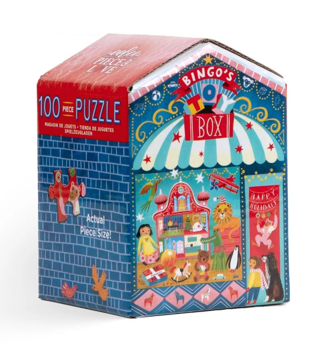Eeboo Christmas Market 100 Piece Puzzle
