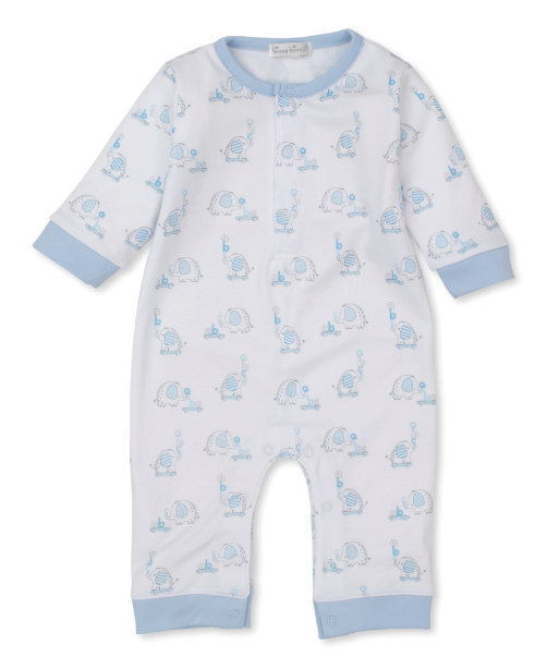 Elephant ABC's Playsuit, Blue