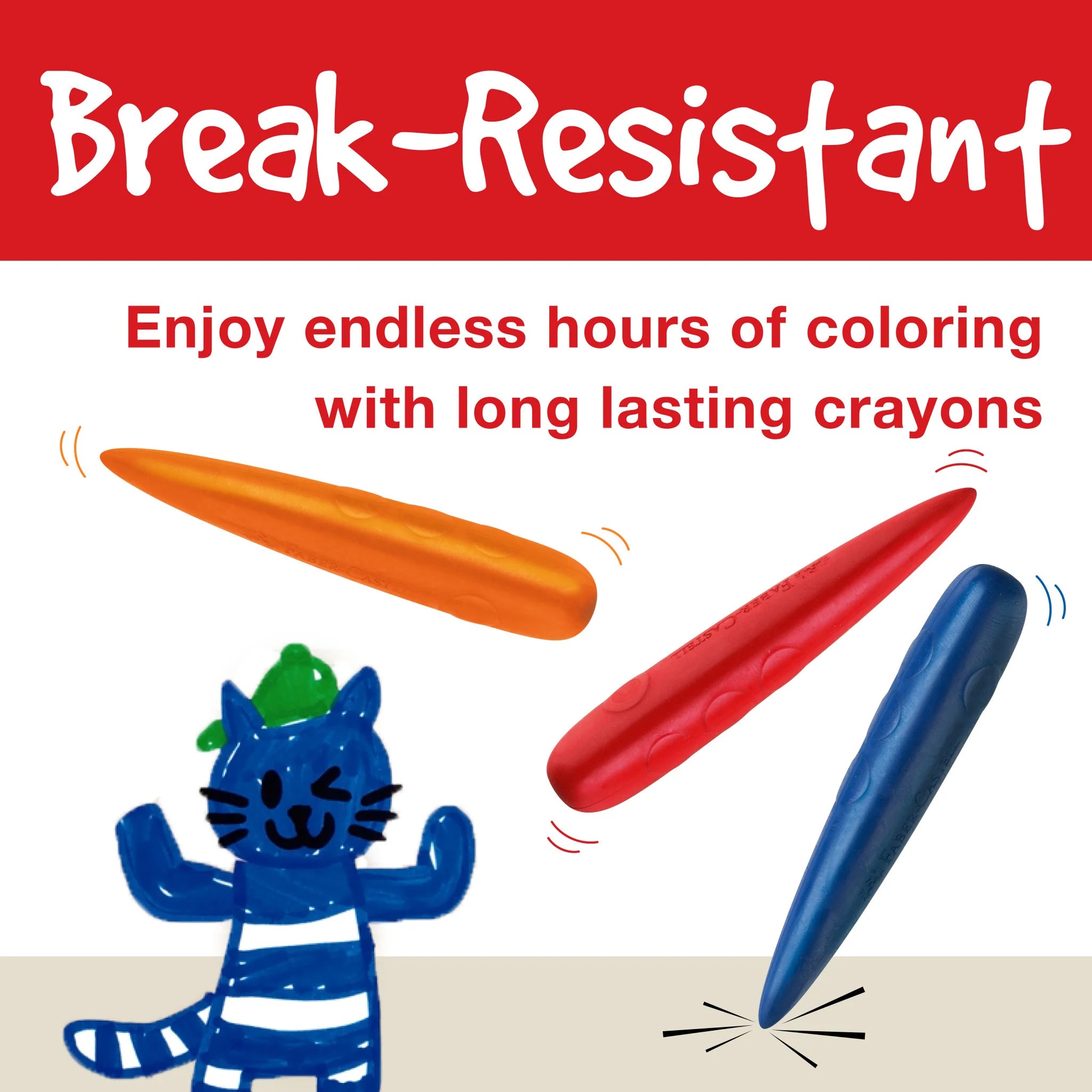 Faber Castell Little Creatives 6 Easy Grip Finger Crayons