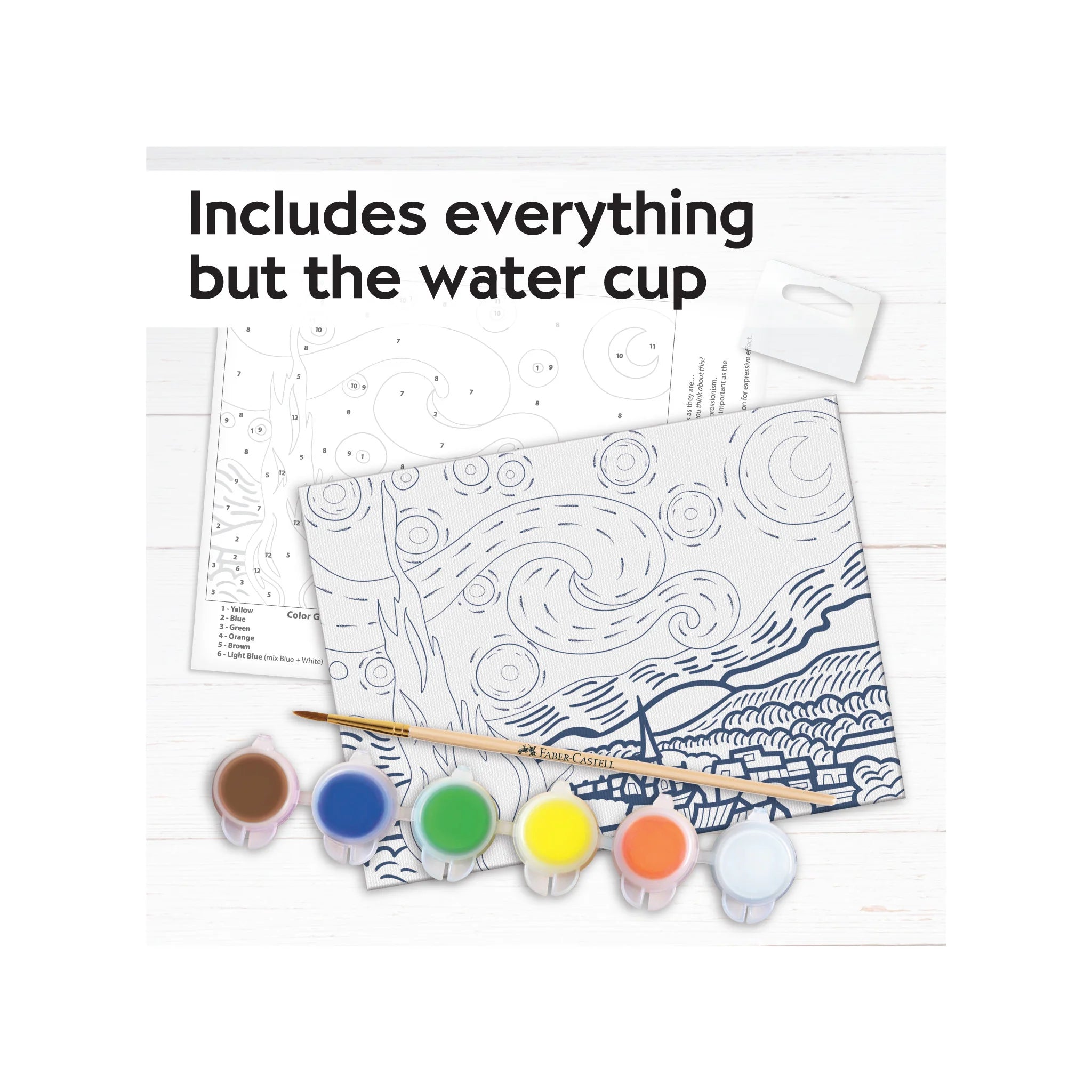 Faber Castell Paint by Number Museum Series - The Starry Night