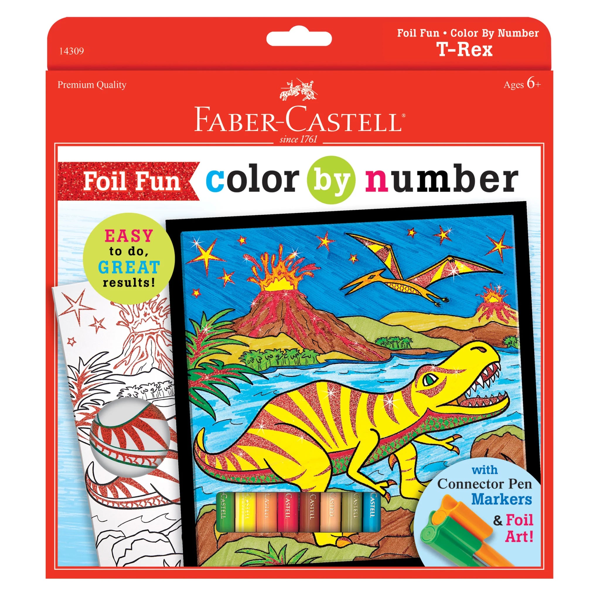 Faber Castell Foil Fun Paint By Number - T-Rex