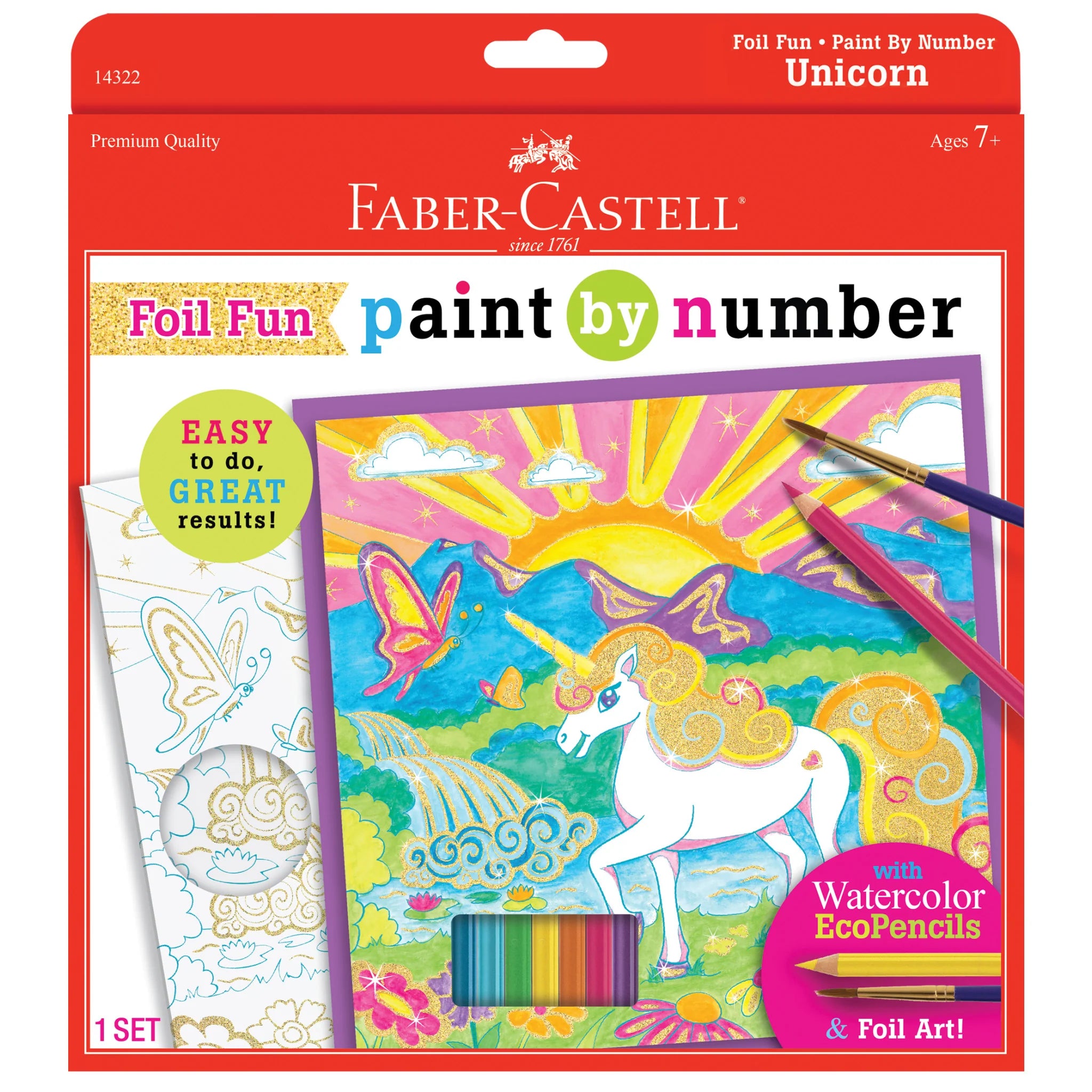 Faber Castell Foil Fun Paint By Number - Unicorn
