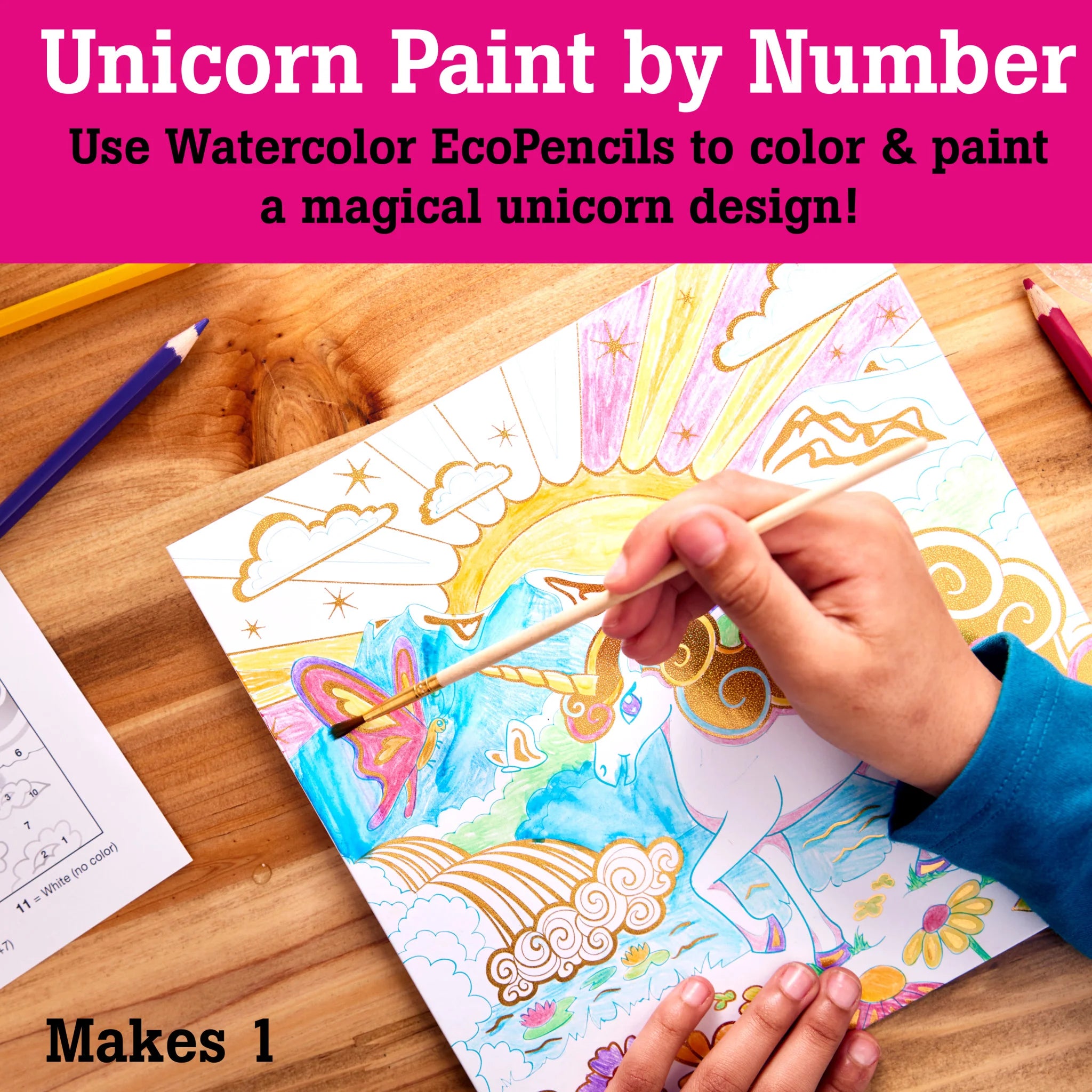 Faber Castell Foil Fun Paint By Number - Unicorn