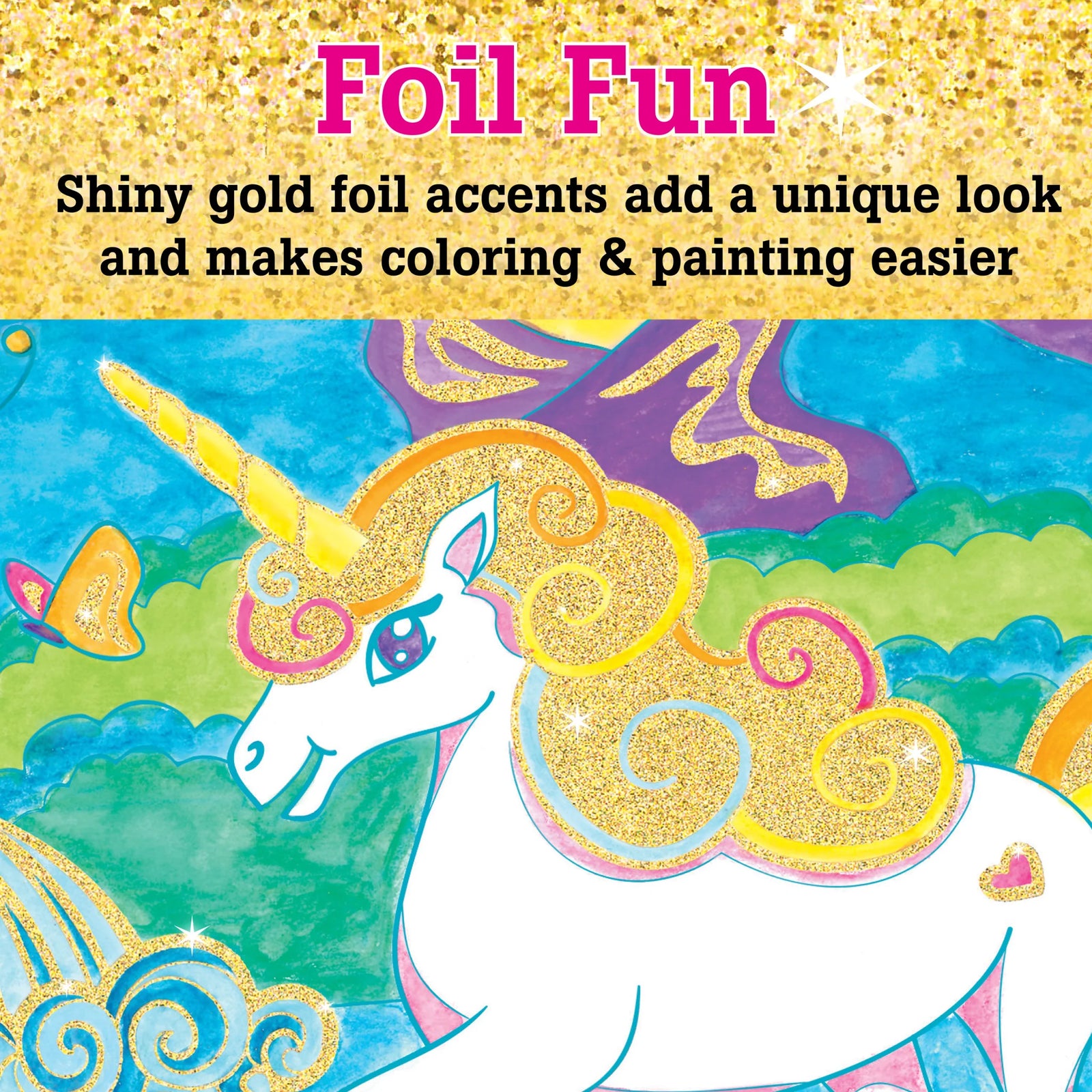 Faber Castell Foil Fun Paint By Number - Unicorn