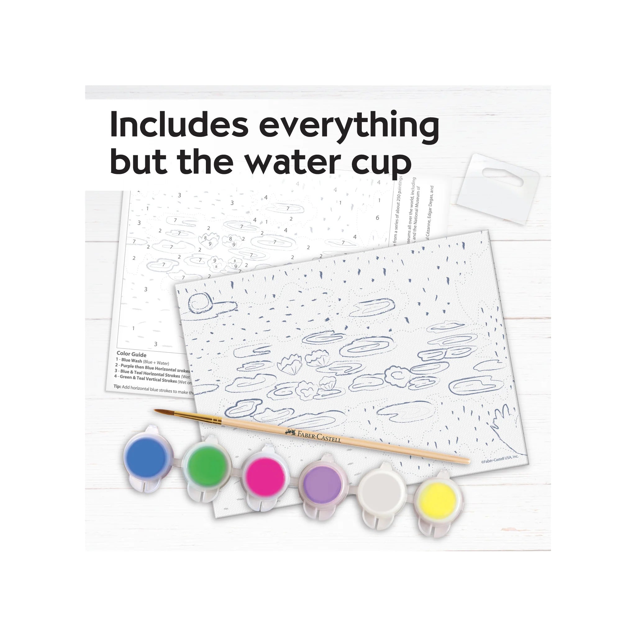 Faber Castell Paint by Number Museum Series - Water Lillies