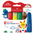 Faber Castell Little Creatives 6 Extra Jumbo Ultra Washable Markers