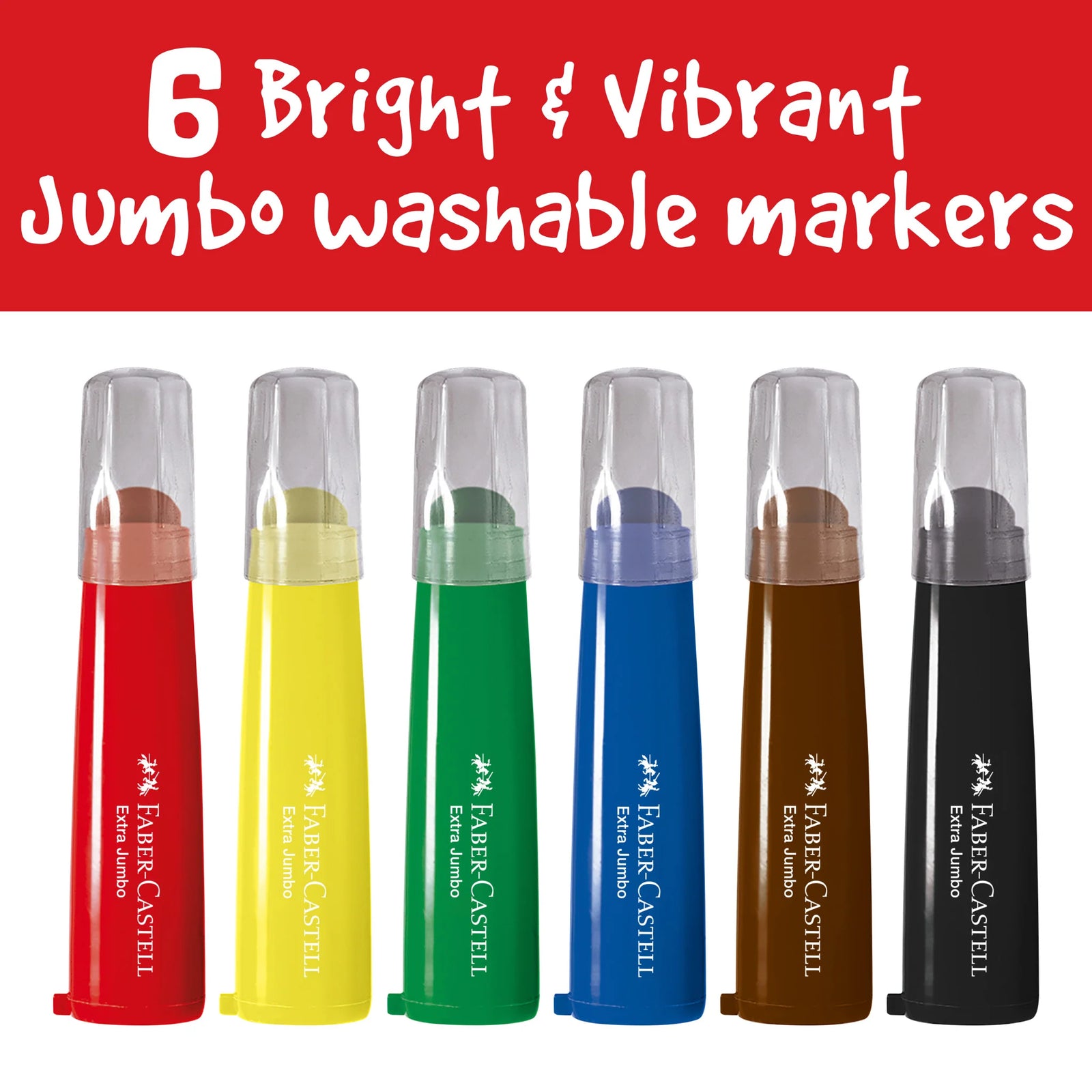 Faber Castell Little Creatives 6 Extra Jumbo Ultra Washable Markers