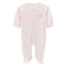 Baby Club Chic Sweet Bows Embroidered Pima Footie with Lace Trim