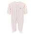 Baby Club Chic Sweet Bows Embroidered Pima Footie with Lace Trim