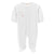 Baby Club Chic Pretty Bows Footie W/ Lace Trim, White