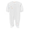 Baby Club Chic Pretty Bows Footie W/ Lace Trim, White