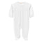 Baby Club Chic Baby Lambs Footie W/ Lace Trim, White