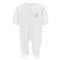 Baby Club Chic Sugarplum Steps Embroidered Pima Footie with Lace Trim