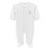 Baby Club Chic Sugarplum Steps Embroidered Pima Footie with Lace Trim