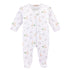 Baby Club Chic Tiny Safari Printed Pima Zipped Footie