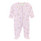 Baby Club Chic Castle Magic Printed Pima Zipped Footie with Ruffles