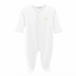 Baby Club Chic Three Little Ducks Footie with Crochet Trim