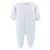 Baby Club Chic Baby Lambs Blue Footie with Crochet Trim