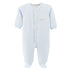 Baby Club Chic Baby Lambs Blue Footie with Crochet Trim