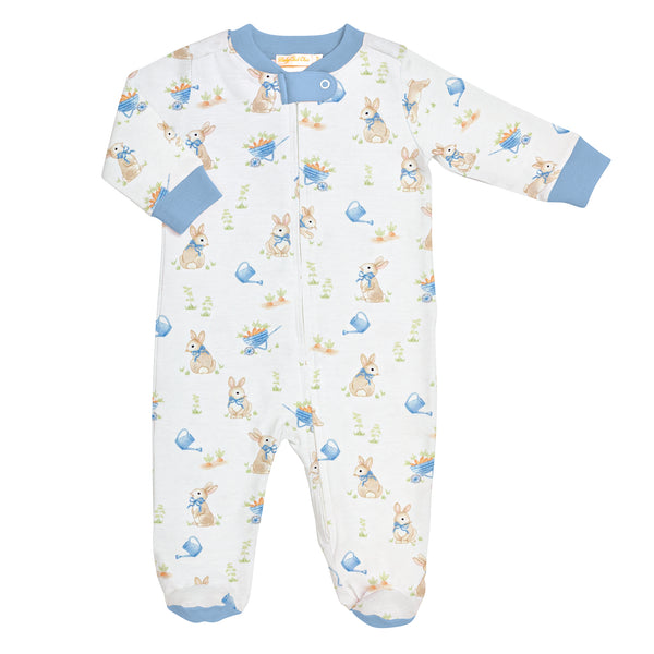 Bunny's Garden Zipped Footie