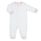 Pink Dots Printed Zipped Footie