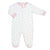 Pink Little Stars Zipped Footie, Pink Trim