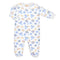 Baby Club Chic Happy Hanukkah Printed Pima Zipped Footie