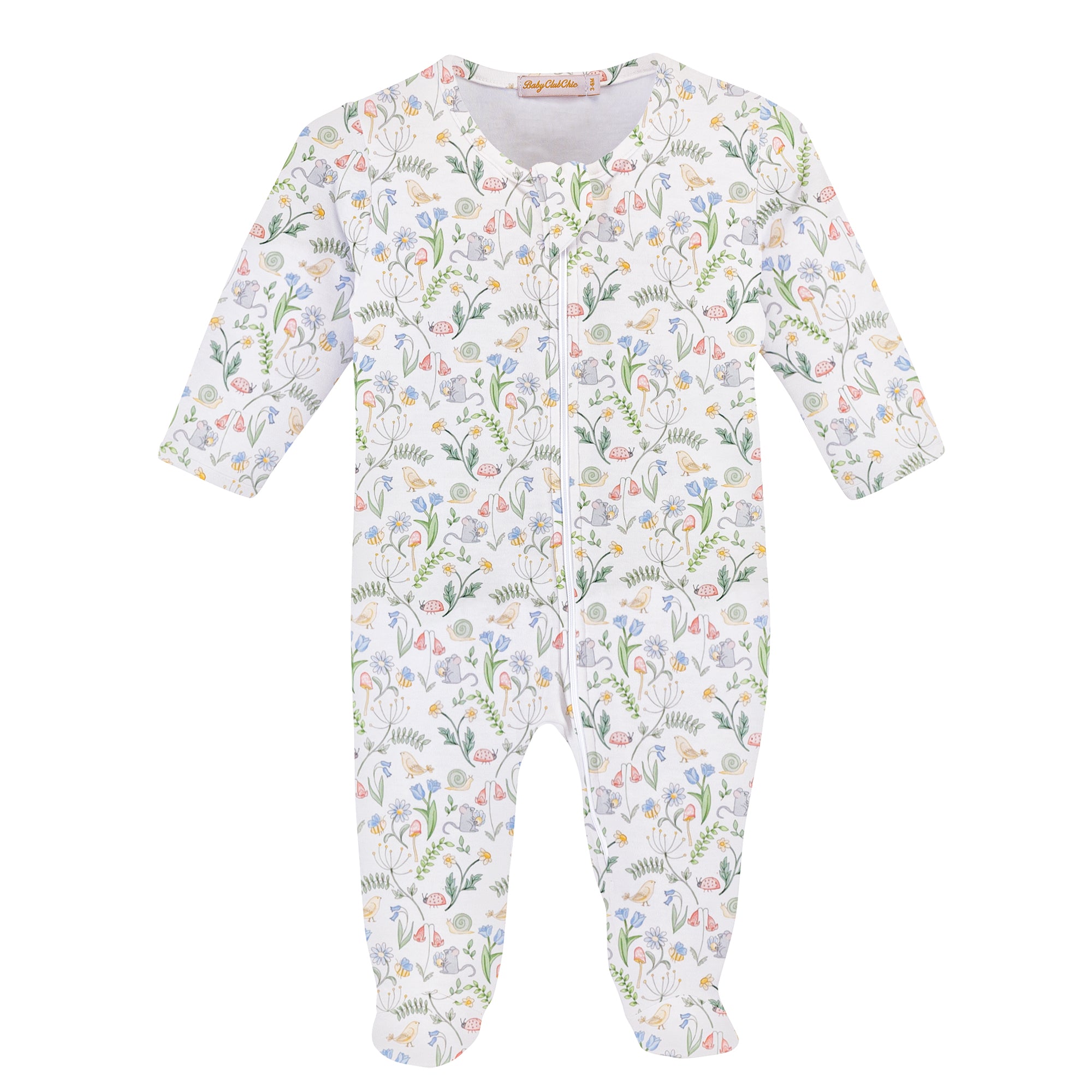 Prairie Beauty Printed Zipped Footie